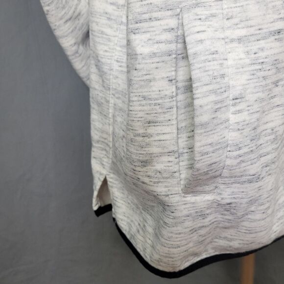 Tek Gear Heather Gray Mock Neck Kangaroo Pocket Pullover Sweatshirt - Picture 6 of 7
